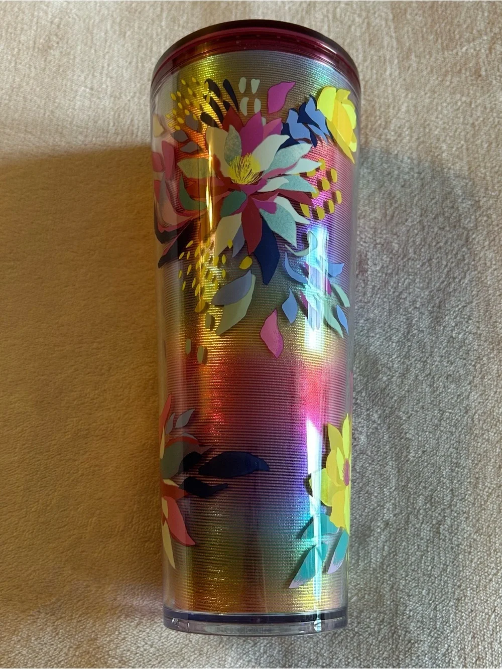 Starbucks 24 oz 2024 Mother’s Day exotic plant cold cup tumbler multi color